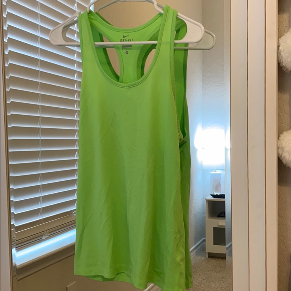 Women’s Lime Green Nike Tank